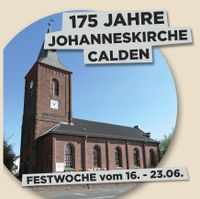 Flyer-Frontseite zum Kirchenjubiläum